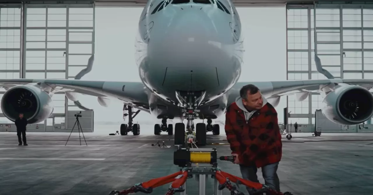 Akkuschrauber zieht Airbus A380 von Lufthansa