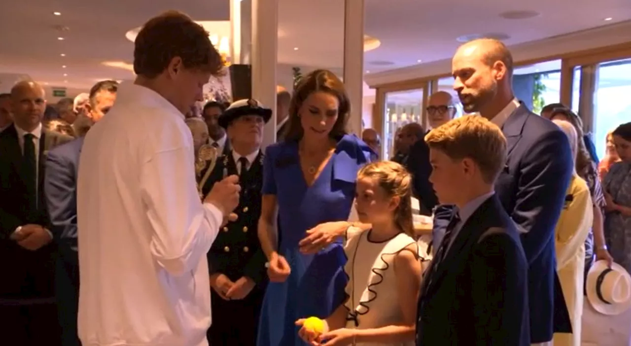 Jannik Sinner trionfa a Wimbledon, il regalo del tennista ai principini George, Charlotte e Louis. Kate Middle