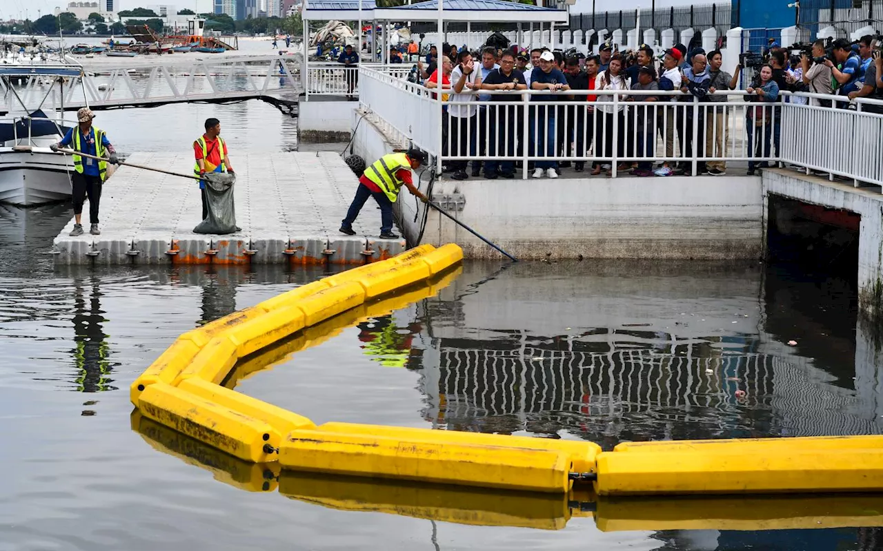 MMDA opens floodgate in Manila Bay to address flooding