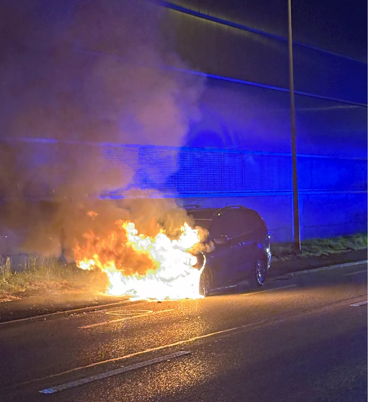 Nebikon LU: Auto geriet in Brand – niemand verletzt