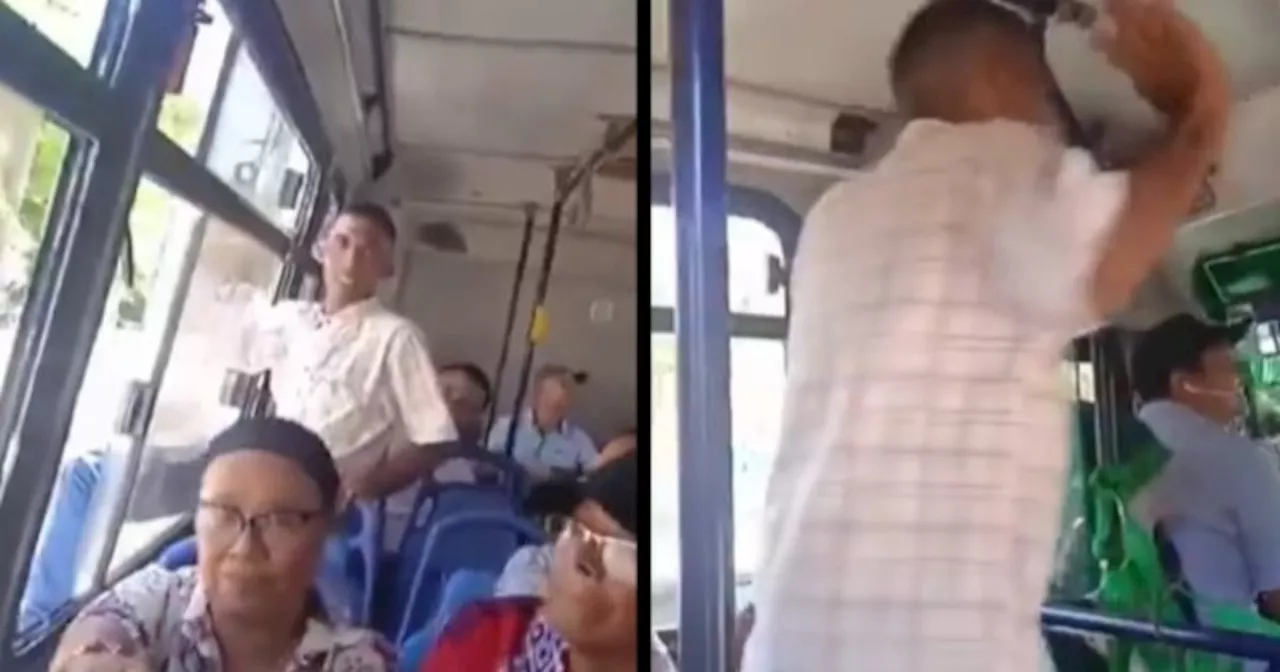 Falso pastor causa pánico en bus: intentó agredir al conductor y se lanzó por la ventana