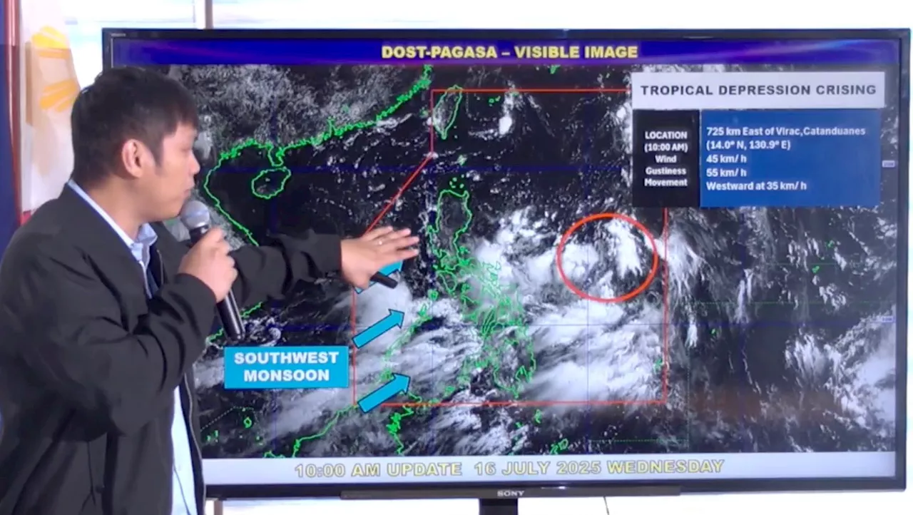 Tropical Depression Crising: Storm Surges as Philippines Faces Heavy Rain and Floods