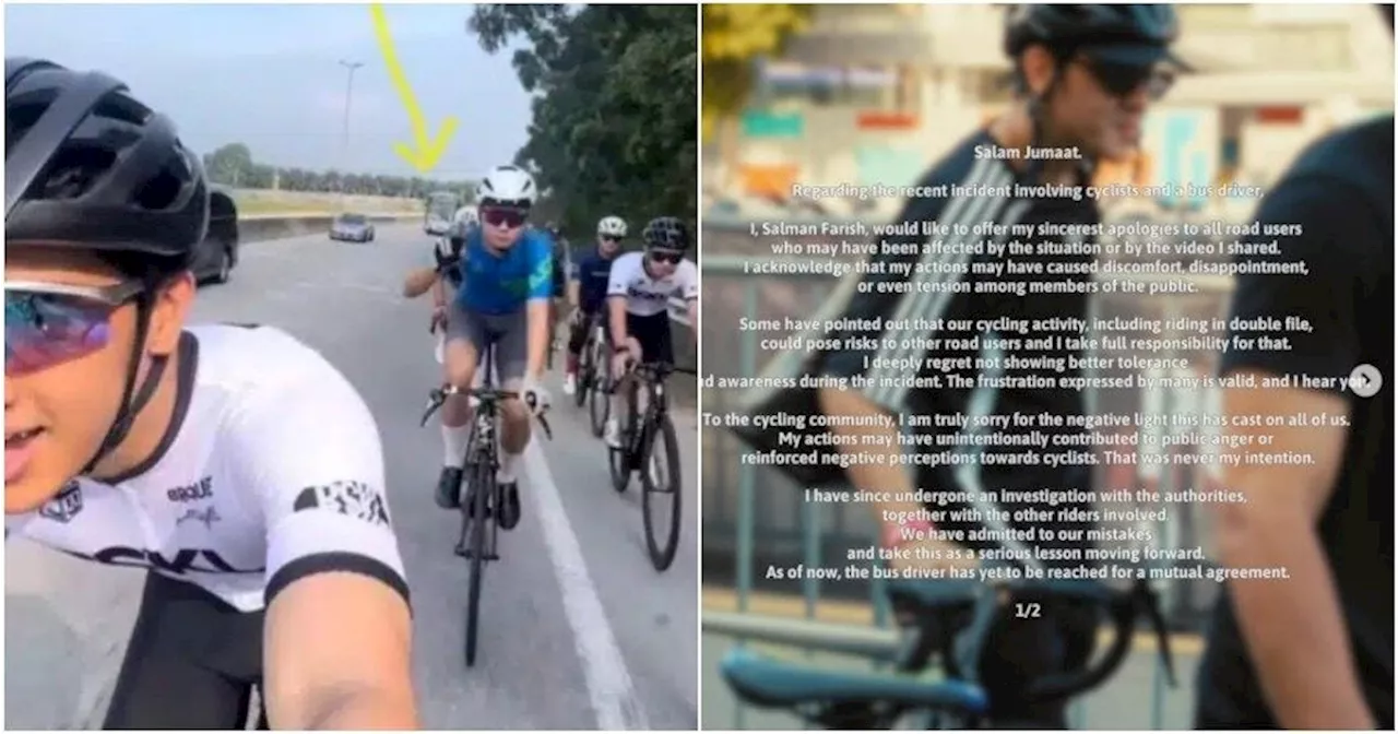 Viral M'sian Cyclist Who Confronted Bus Driver Apologises for The Incident