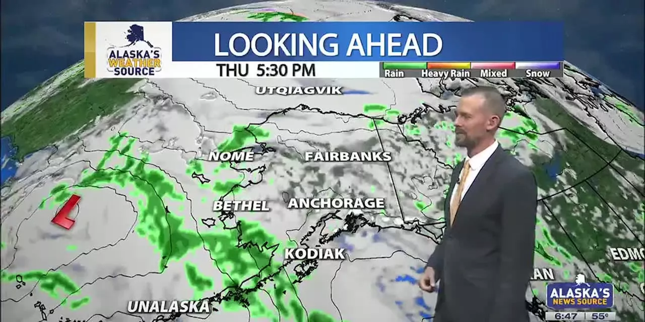 Wetter weather out west, with possible rain showers Friday for Southcentral