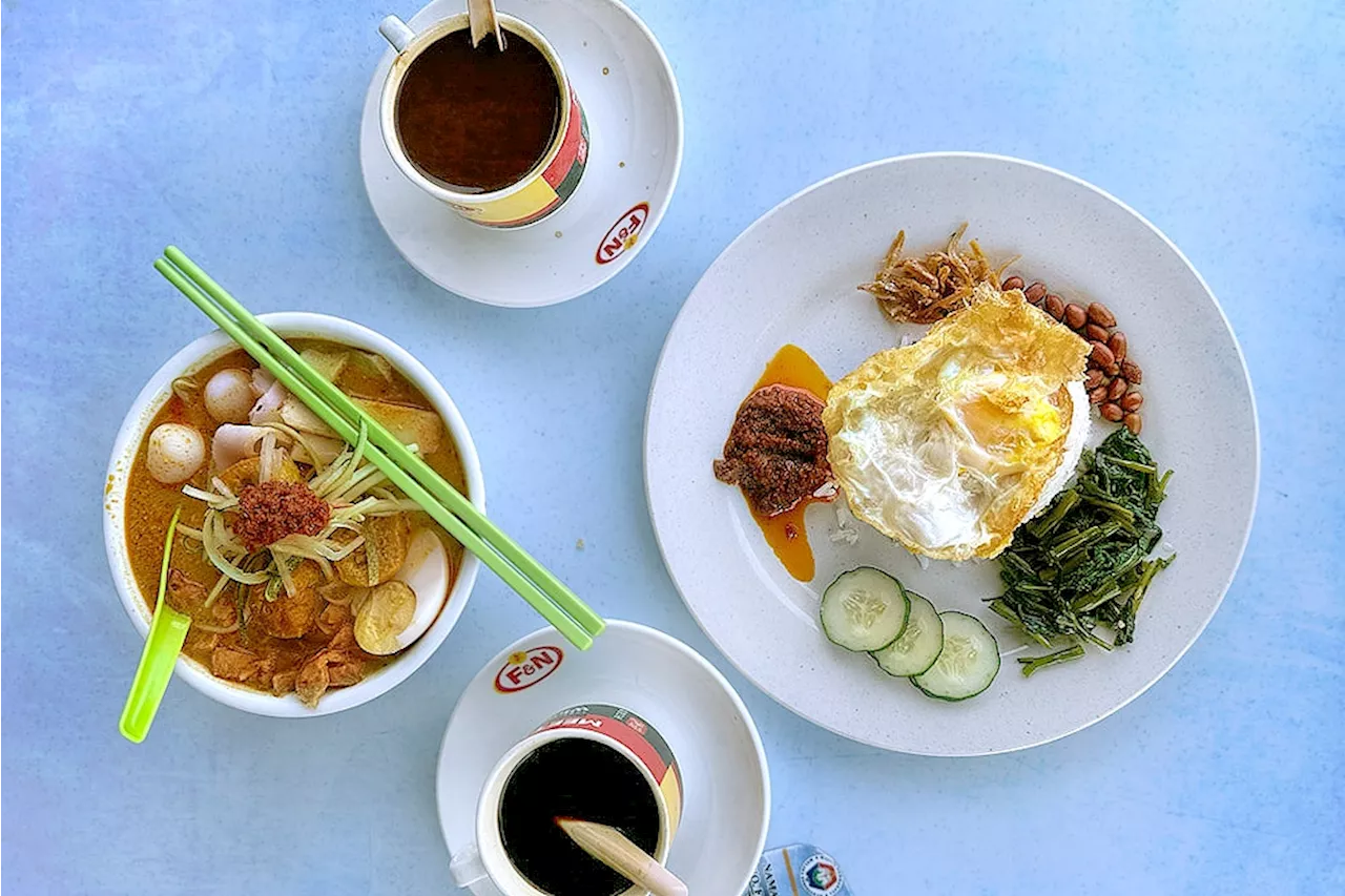 Enjoy a real Melaka brekkie at Fatty BomBom Kopitiam with Nyonya ‘laksa’ and ‘nasi lemak kangkung’