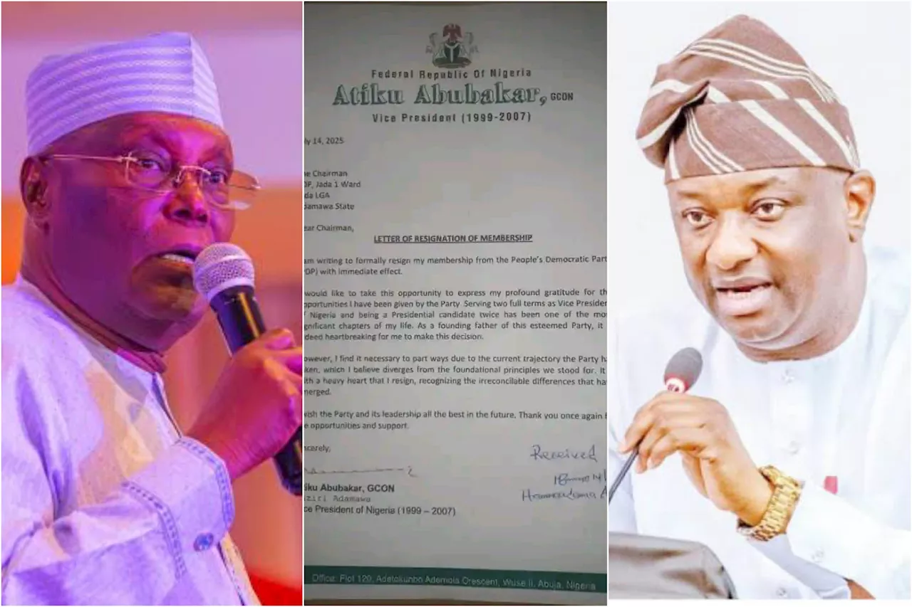 JUST IN: FG Faults Atiku’s Use of National Coat of Arms in PDP Resignation Letter