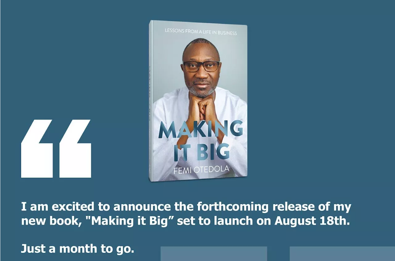 Making It Big: Femi Otedola reveals title, release date of upcoming memoir