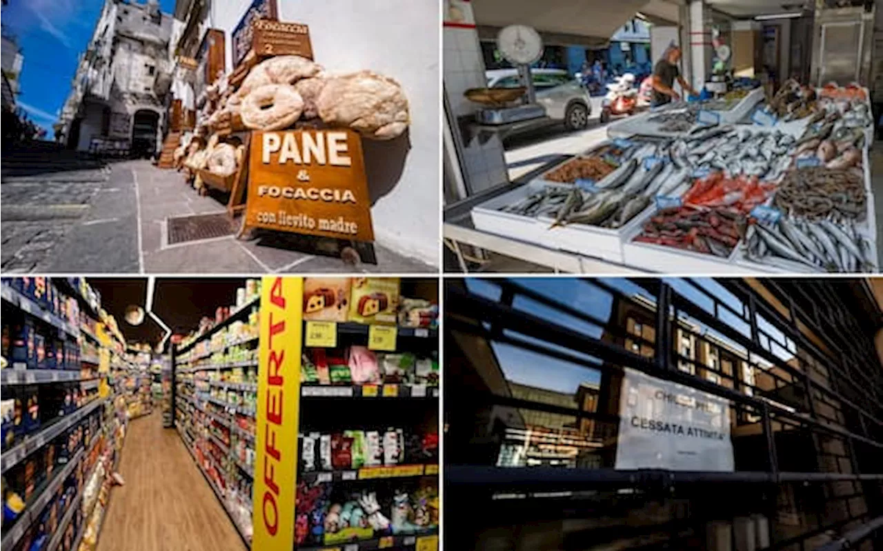 Pane, pesce, frutta: in oltre 200 Comuni italiani nessun negozio al dettaglio. I dati