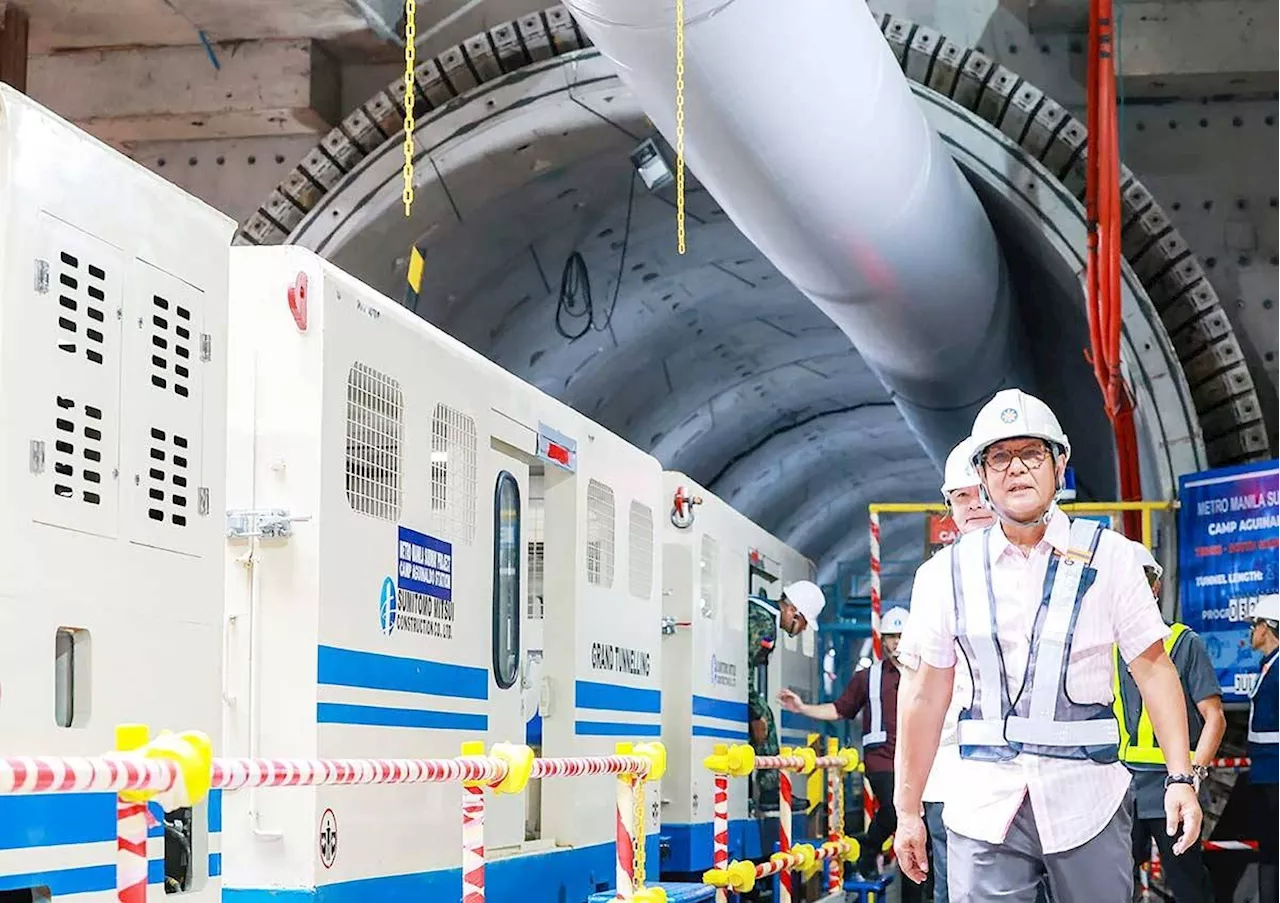Marcos inspects PH’s first subway project