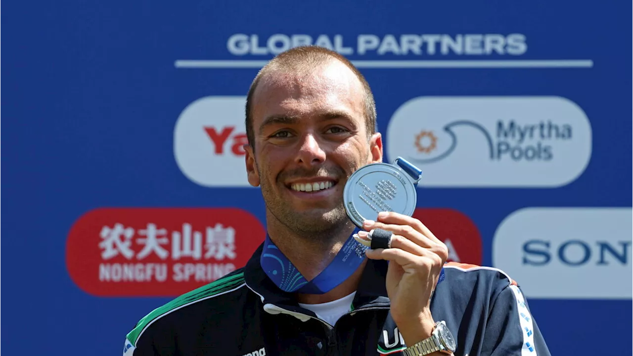 Mondiali di nuoto, Paltrinieri argento nella 5km: 'La mia gara più dura'