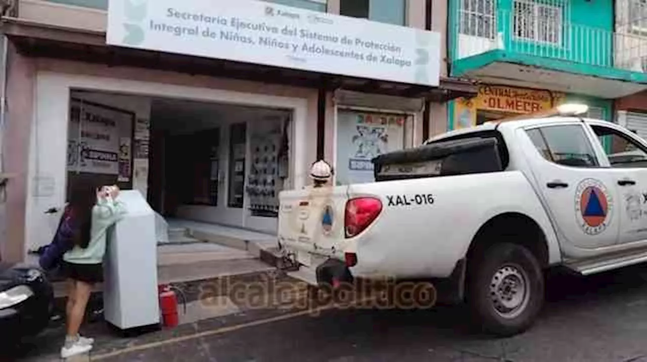 Hasta bolillo para el susto hubo tras cortocircuito en oficinas del SIPINNA