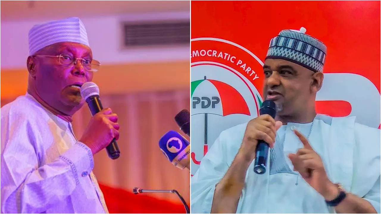 JUST IN: “We’re Expecting Him back” – PDP Nat’l Chairman Damagum Reacts to Atiku’s Exit
