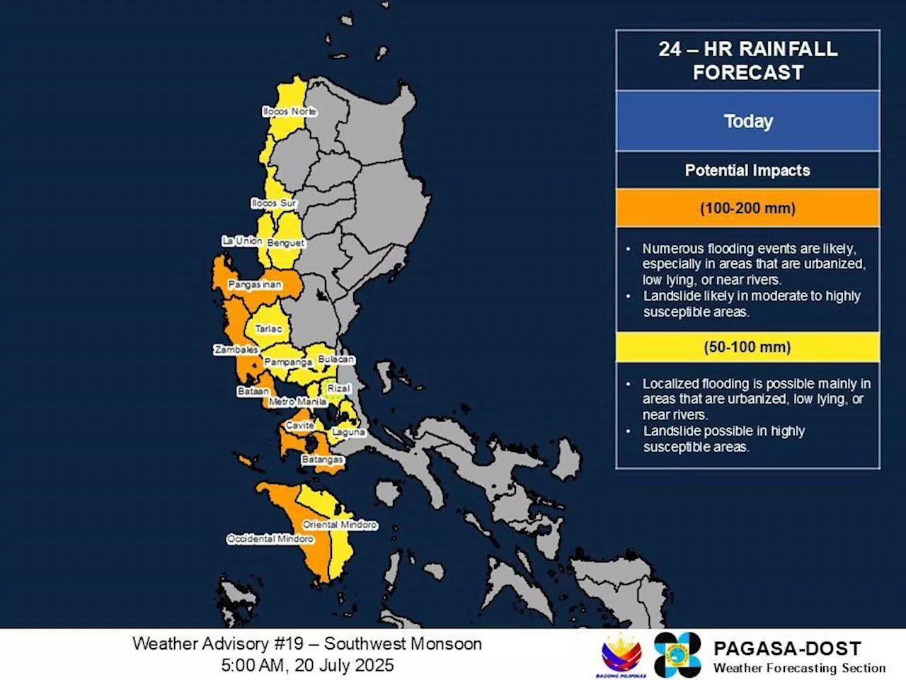 Southwest Monsoon to prevail, bring heavy rains