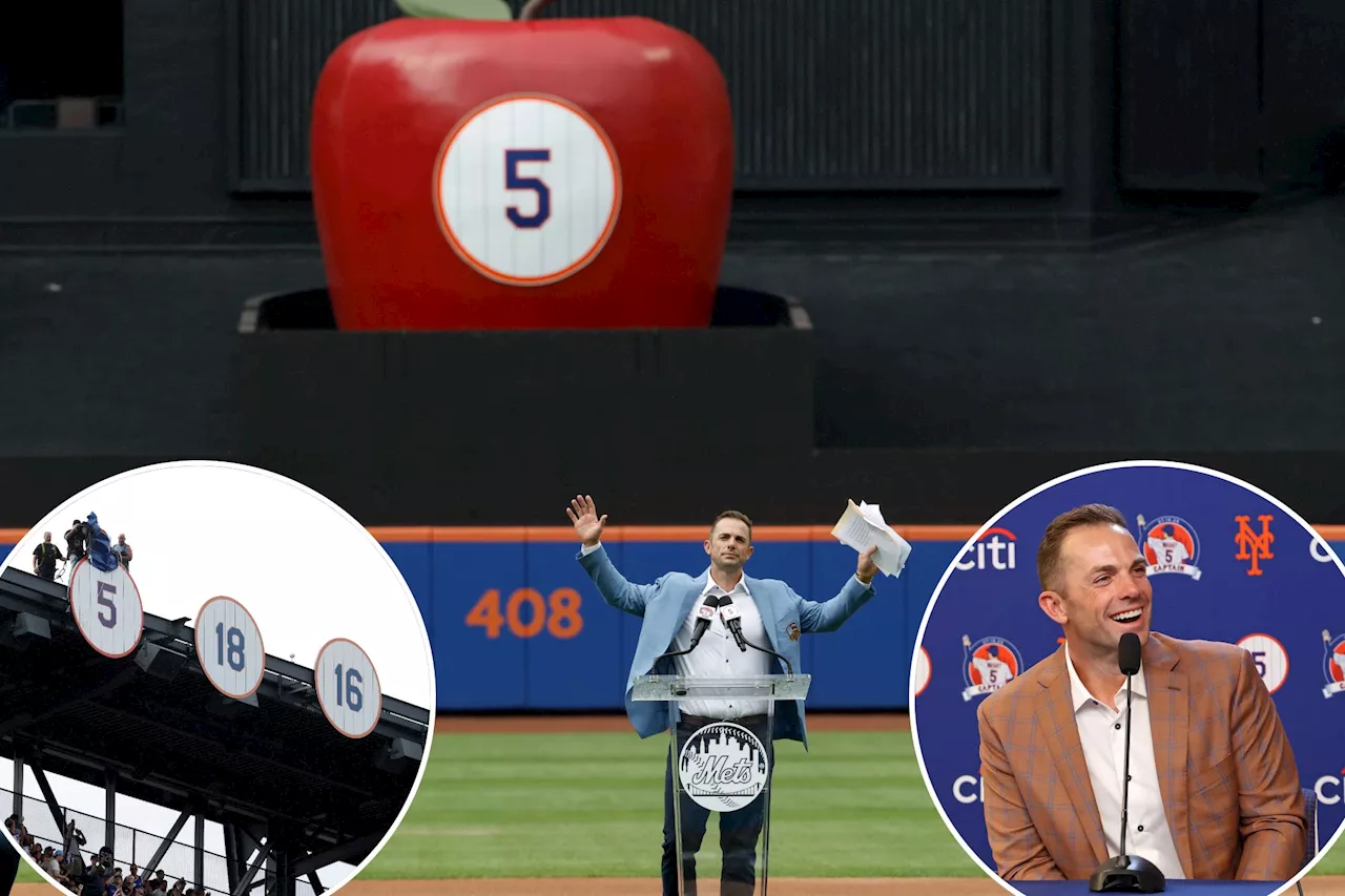 David Wright lands his place in Mets immortality as his No. 5 officially gets retired in emotional ceremony