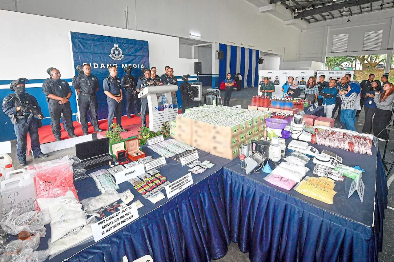 RM25mil in drugs, assets seized