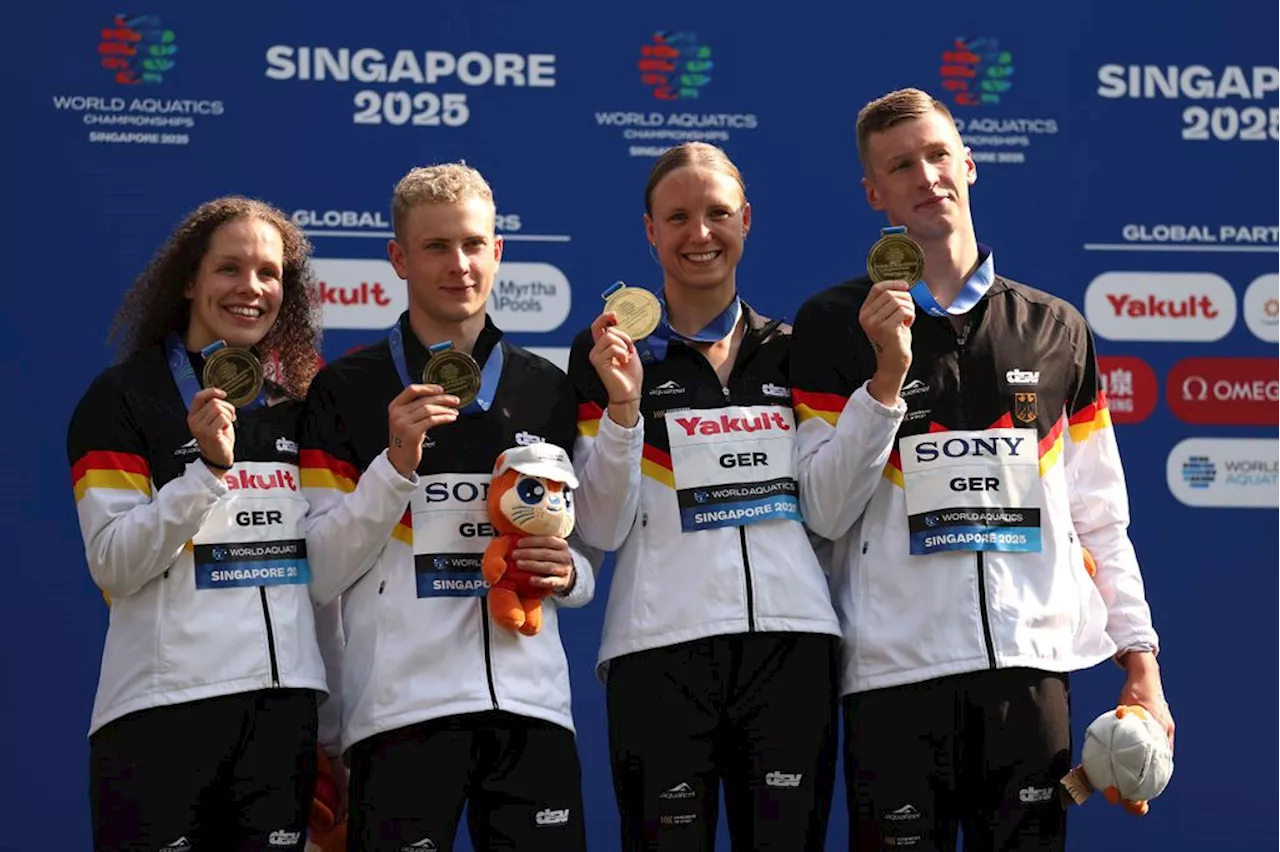 Schwimm-WM: Gold für deutsche Staffel! Wellbrock triumphiert zum vierten Mal