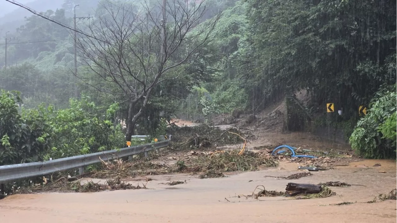 10 killed, nine missing in heavy rains, landslides across South Korea