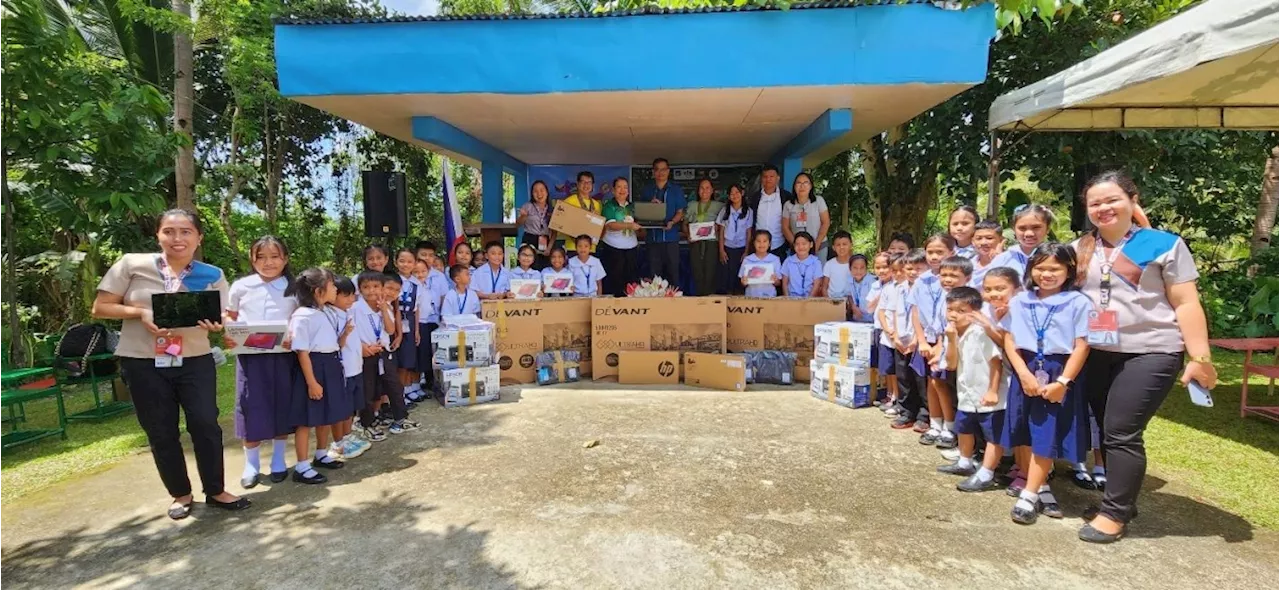 GSIS donates tech tools to upland school in Leyte