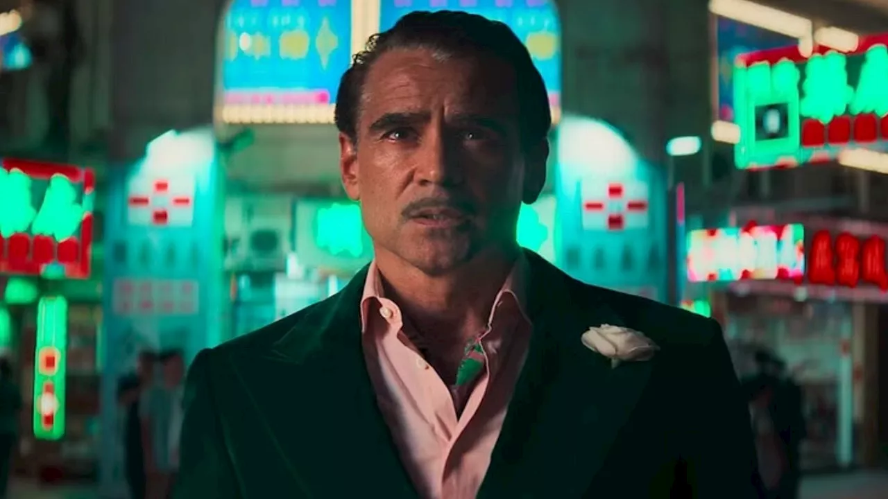 The Ballad of a Small Player: le prime foto di Colin Farrell nel noir di Edward Berger