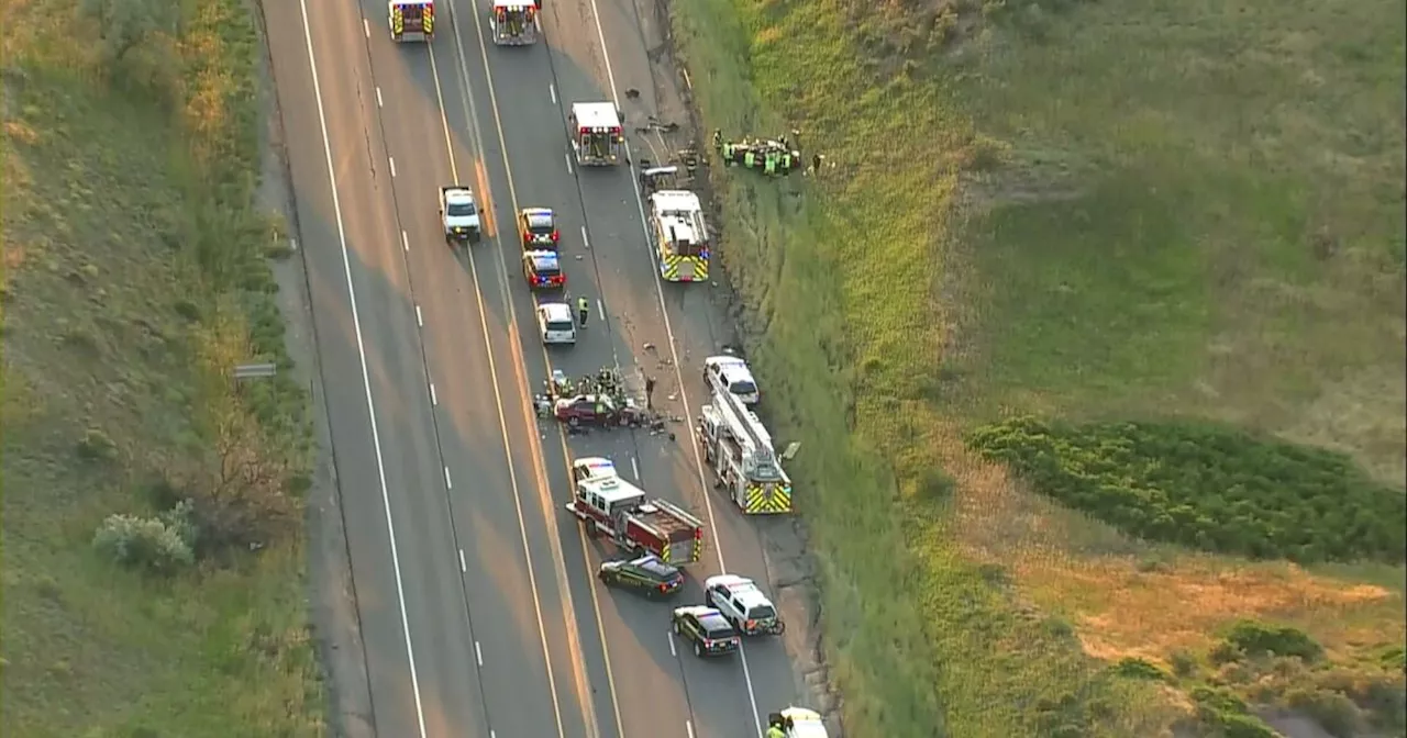 One person dies in 3-vehicle crash Monday morning, closes Hwy. 285 in both directions at Hwy. 8 for 6 hours