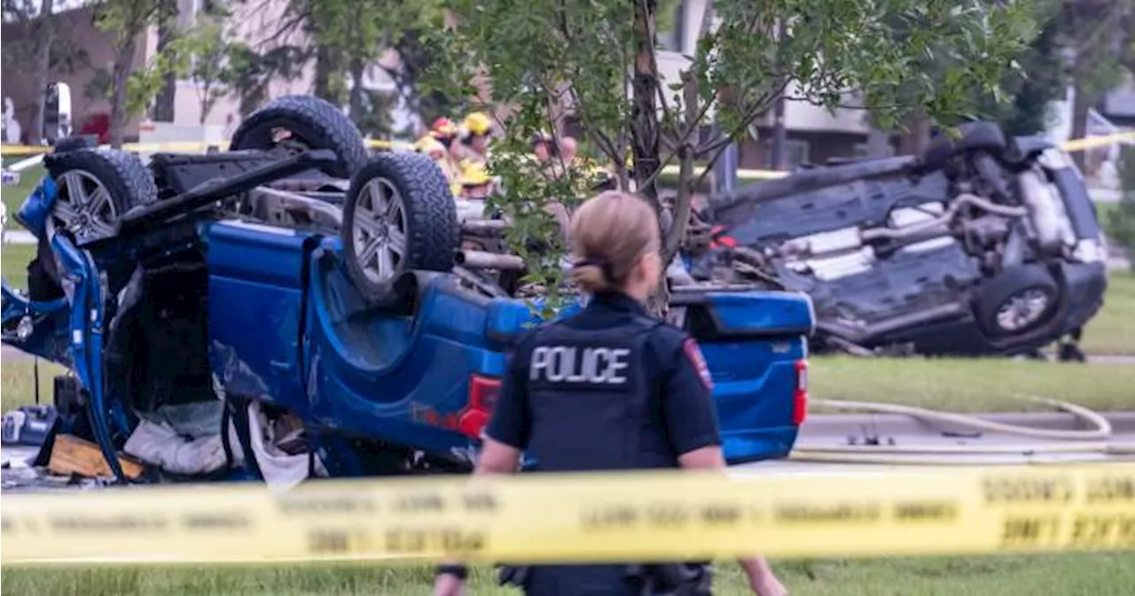 1 dead and 3 in critical condition after northeast Calgary crash