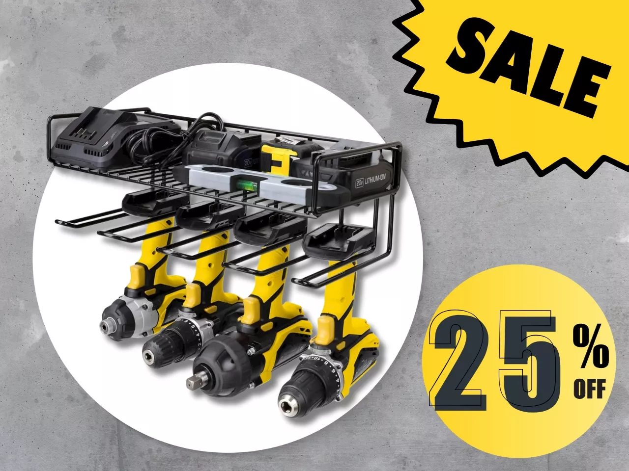 A best-selling power tool organizer is 25% off on Amazon