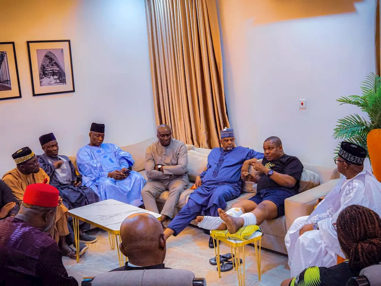 Assasination attempt: PDP chairman, Bauchi governor visit Anambra PDP guber candidate in hospital