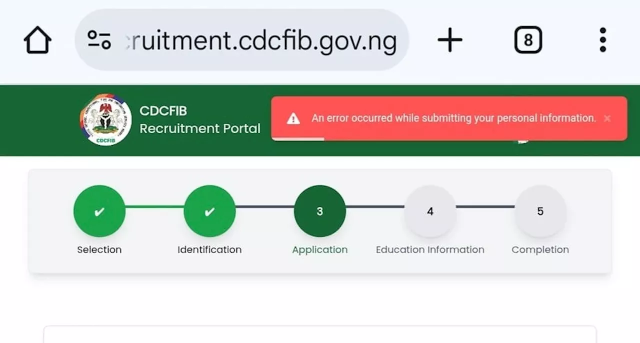 'Start afresh, clear your cache' -- FG tells paramilitary job applicants as portal glitches persist