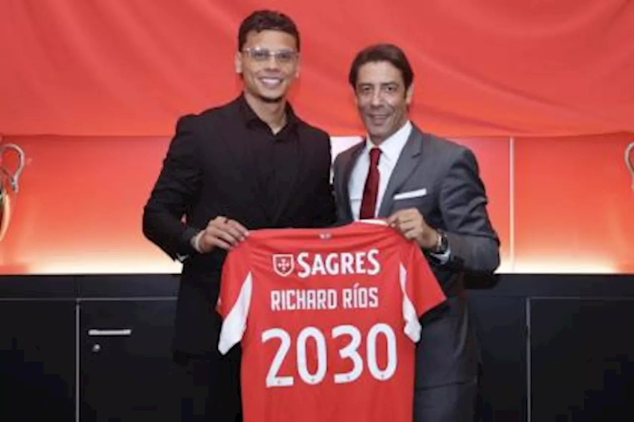 Benfica blindó a Richard Ríos: vea millonaria cláusula de rescisión