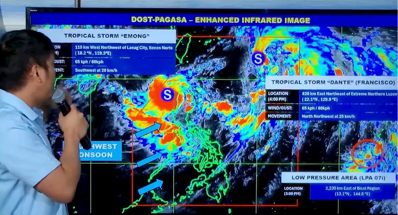 Emong now a tropical storm, landfall possible in Ilocos Region