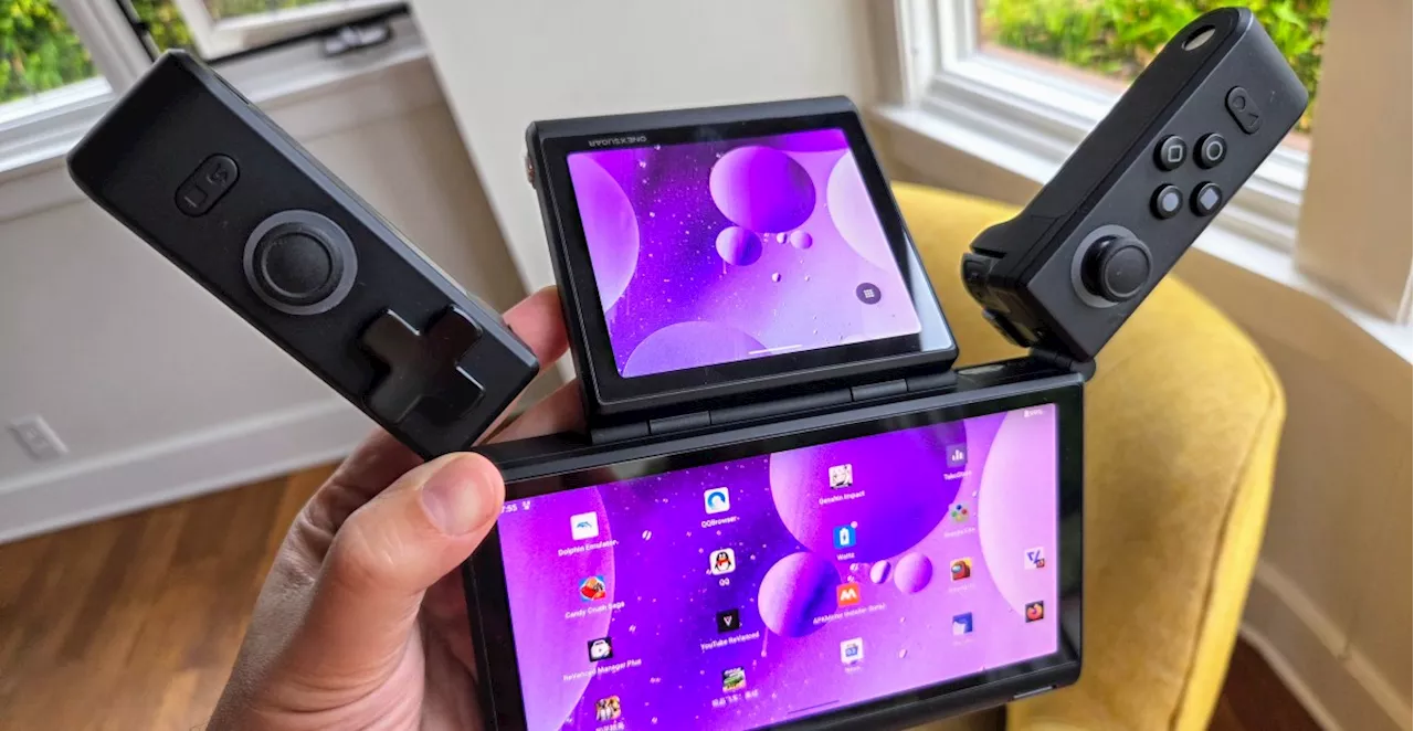 OneXSugar: Playing with the first dual-screen transforming handheld