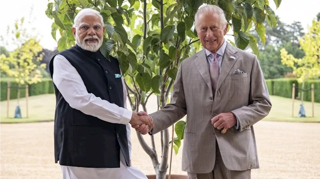 ब्रिटेन में किंग चार्ल्स से मिले PM मोदी, 'एक पेड़ मां के नाम' अभियान के तहत भेंट किया खास पौधा