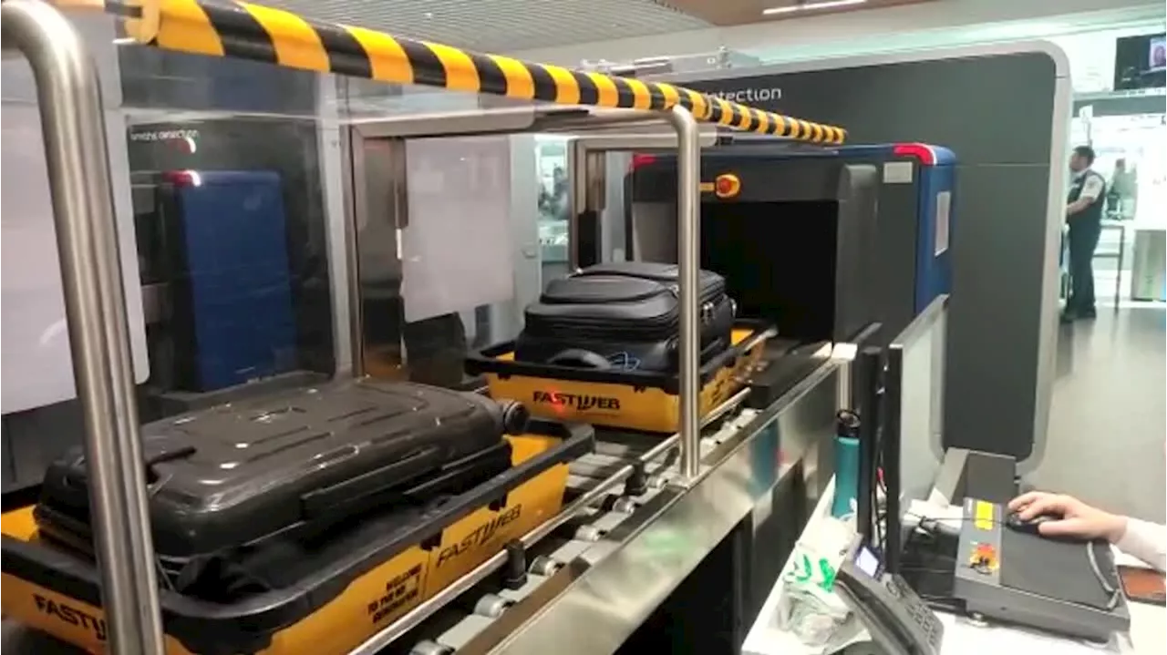 Liquidi nel bagaglio,a Fiumicino apparecchi per test liquidi gia' attivi nel 2023