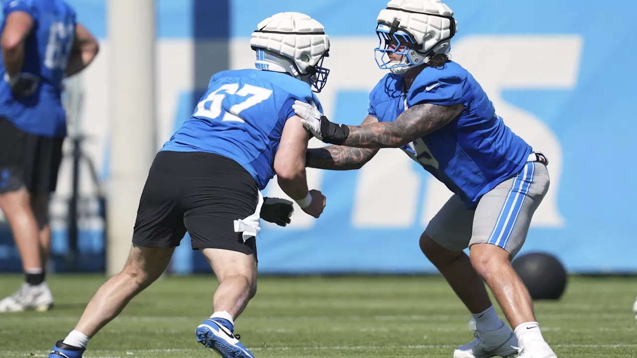 Detroit Lions offensive line is a work in progress a year after being among NFL's best