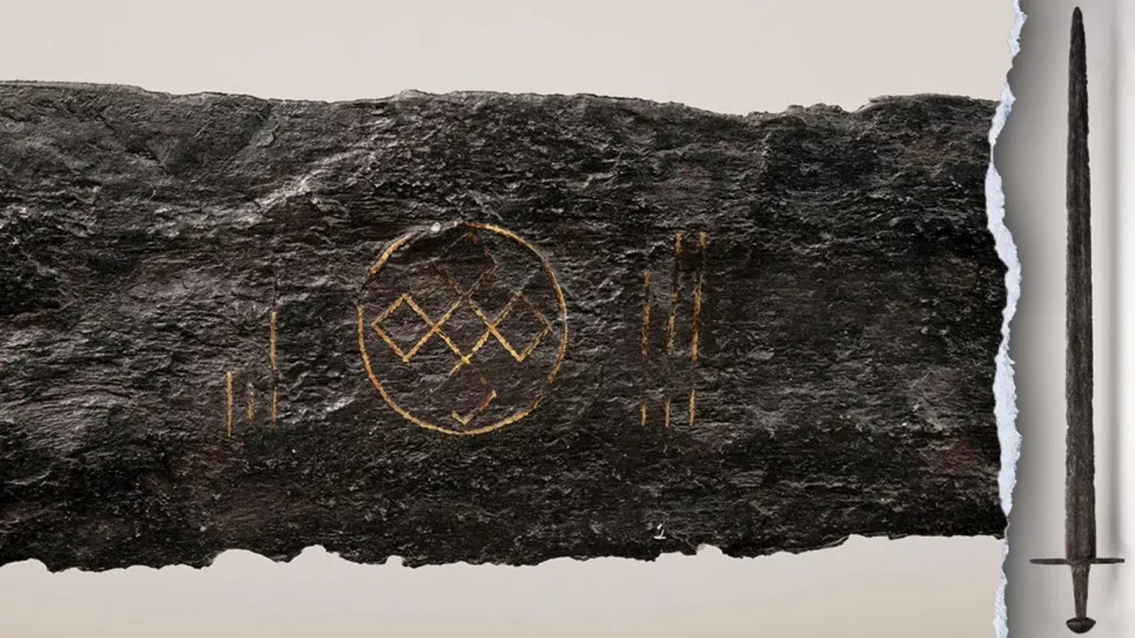 Remarkable Medieval Sword With Rare Symbols Discovered in a Dutch River