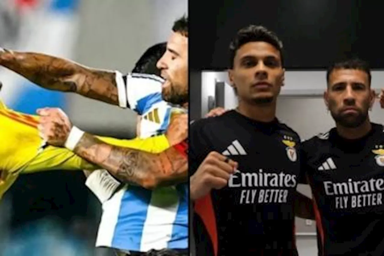 Richard Ríos y Otamendi hacen las paces: vídeo de Benfica es viral