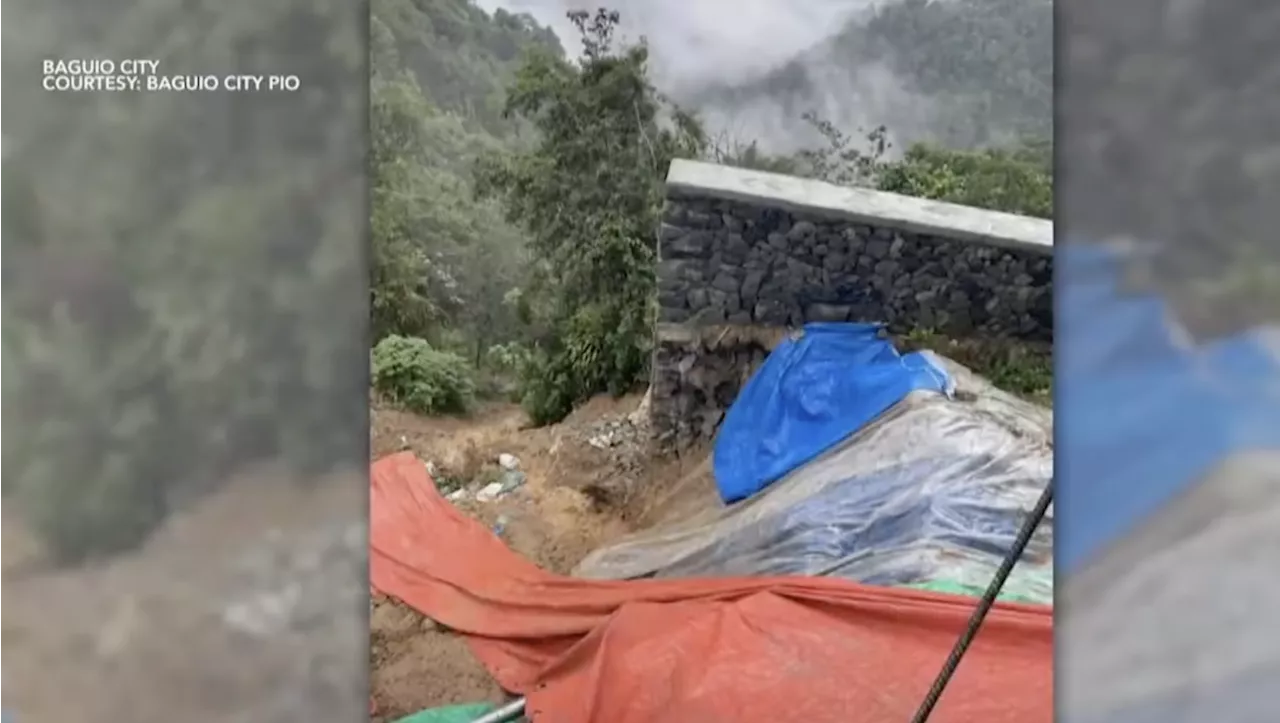 Landslides hit Baguio City areas
