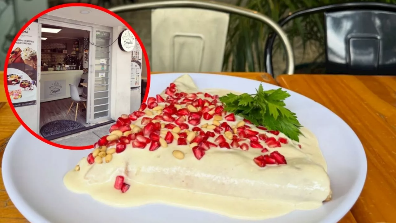 Crepas en nogada: Esta es la cafetería de CDMX donde el sabor de la receta original se reinventó a un rico postre