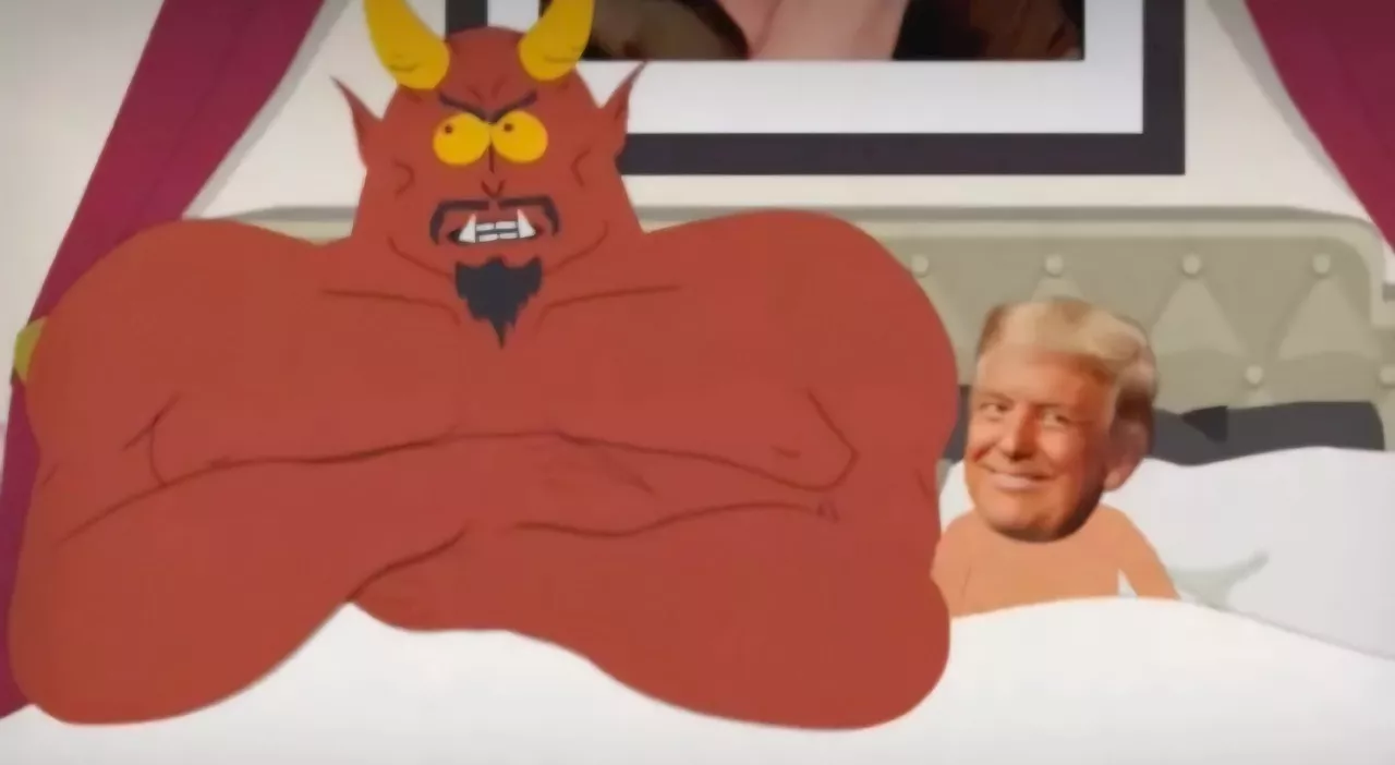 Trump a letto col Demonio: la provocazione di South Park nella prima puntata dello show