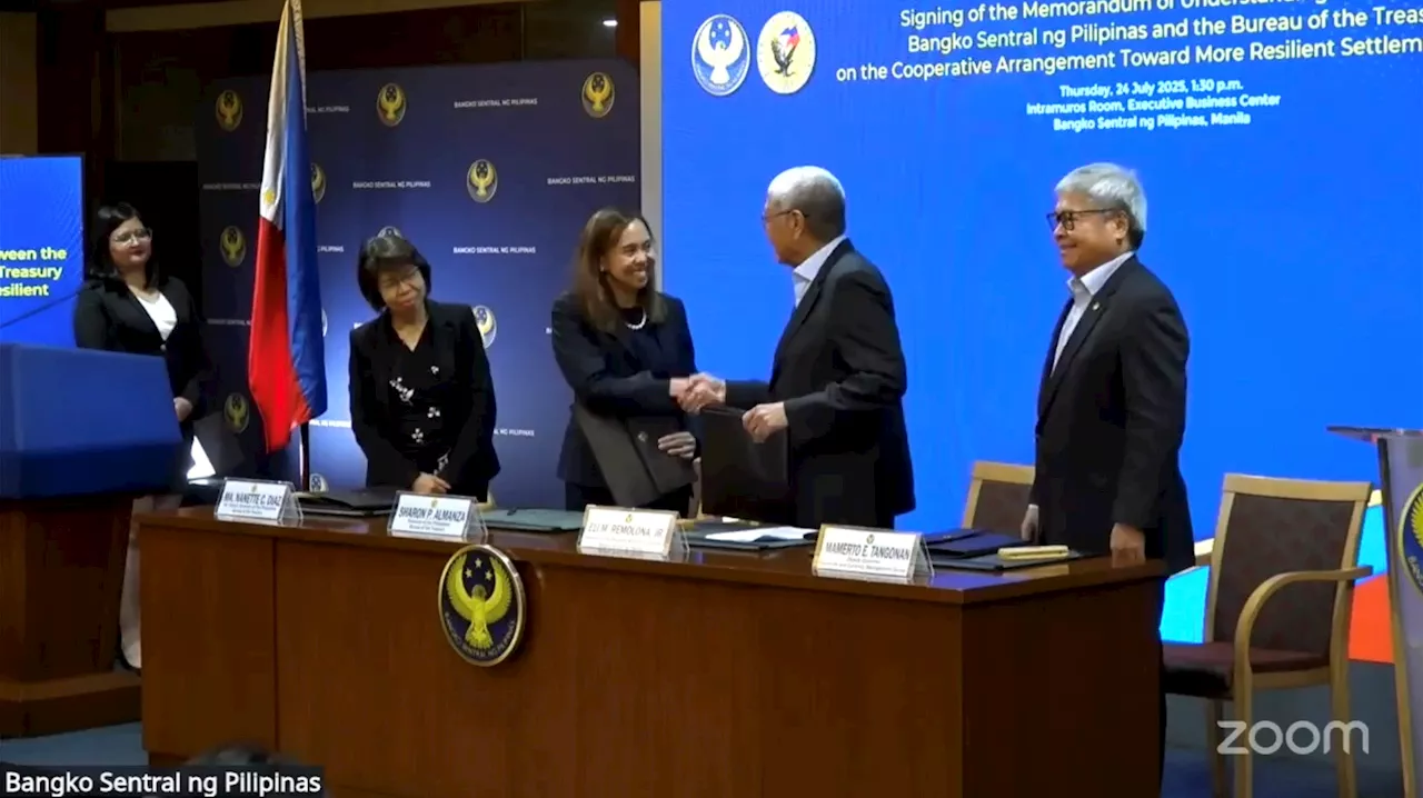 BSP, Treasury sign agreement to strengthen payments systems