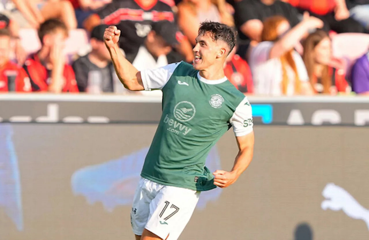 Ireland international Jamie McGrath scores on Hibernian debut
