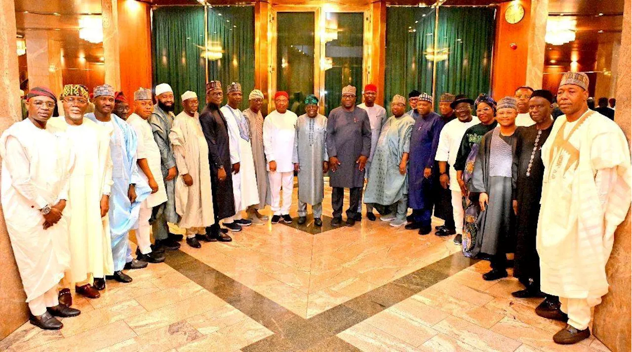 PHOTOS: Tinubu meets APC governors ahead of NEC meeting