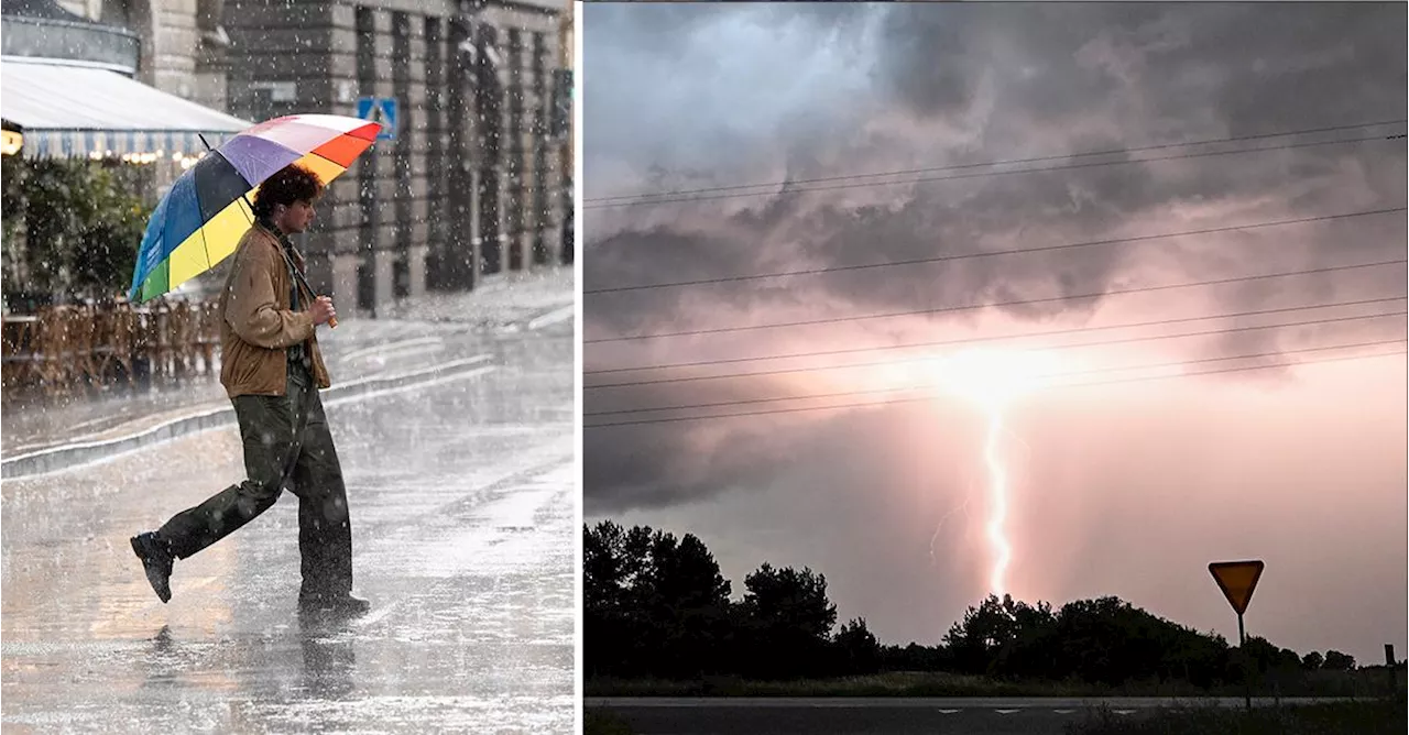 Varning för kraftigt regn i söder – blött i stora delar av landet