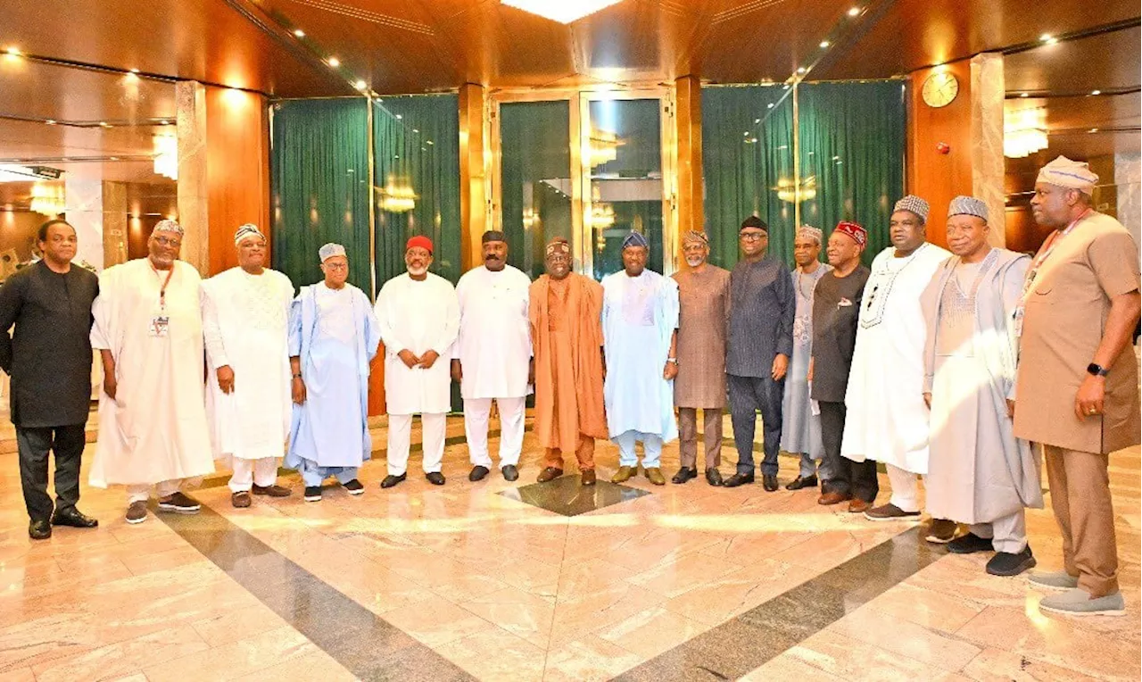 PHOTOS: Ibori, Adamu Mu'azu, Niyi Adebayo present as Tinubu hosts class of 1999 governors at Aso Villa