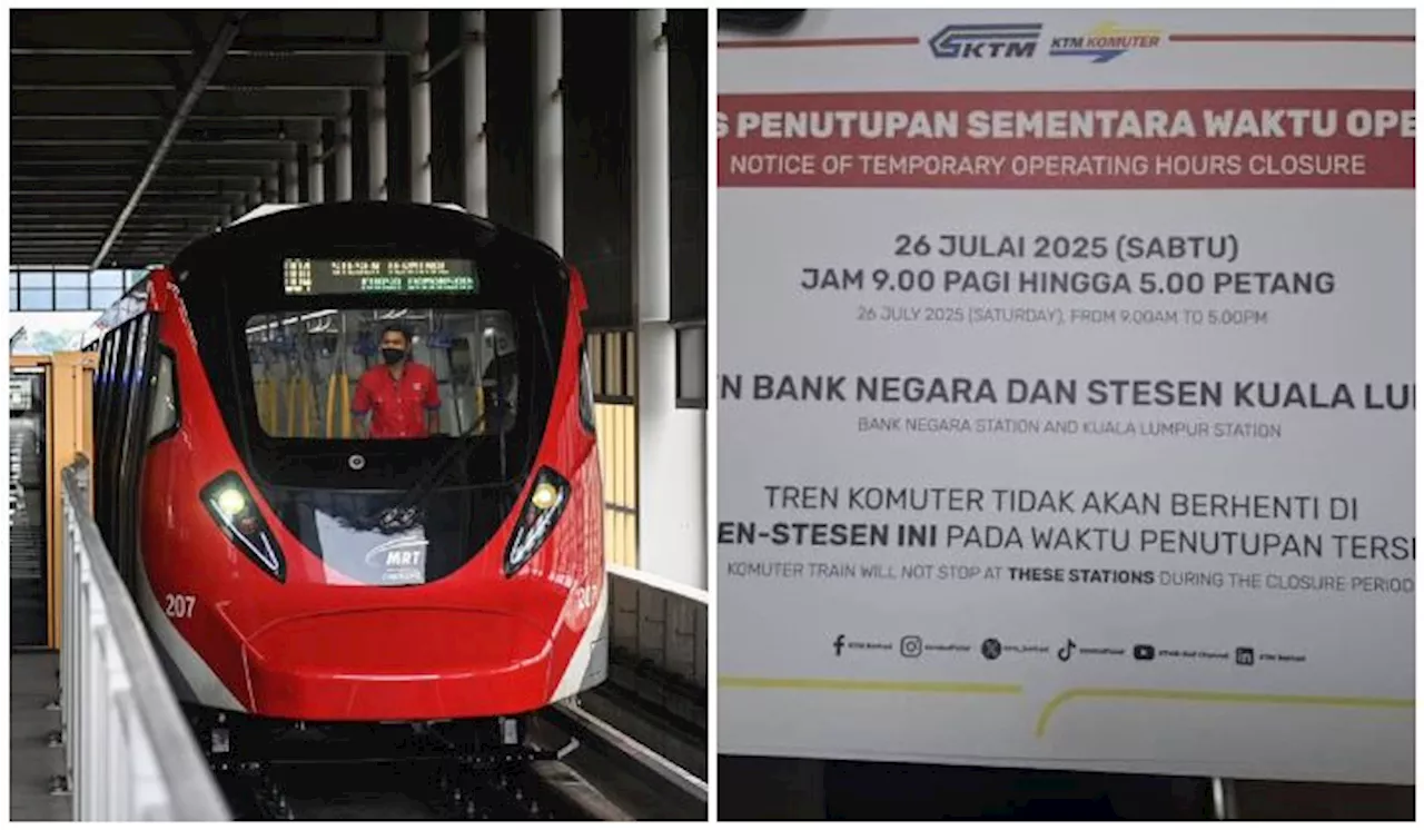 KTMB: Viral Post Leaves Malaysians Wondering About Closure Of Two KL Stations