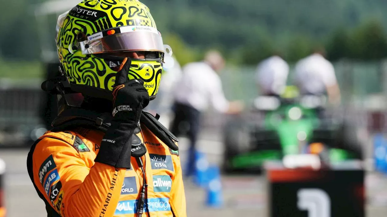Pole con record di Norris a Spa davanti a Piastri e Leclerc. Altro disastro Hamilton: 16°