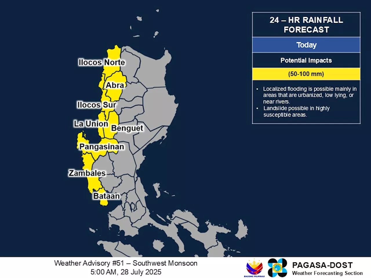 Habagat to prevail, bring rains on SONA Day
