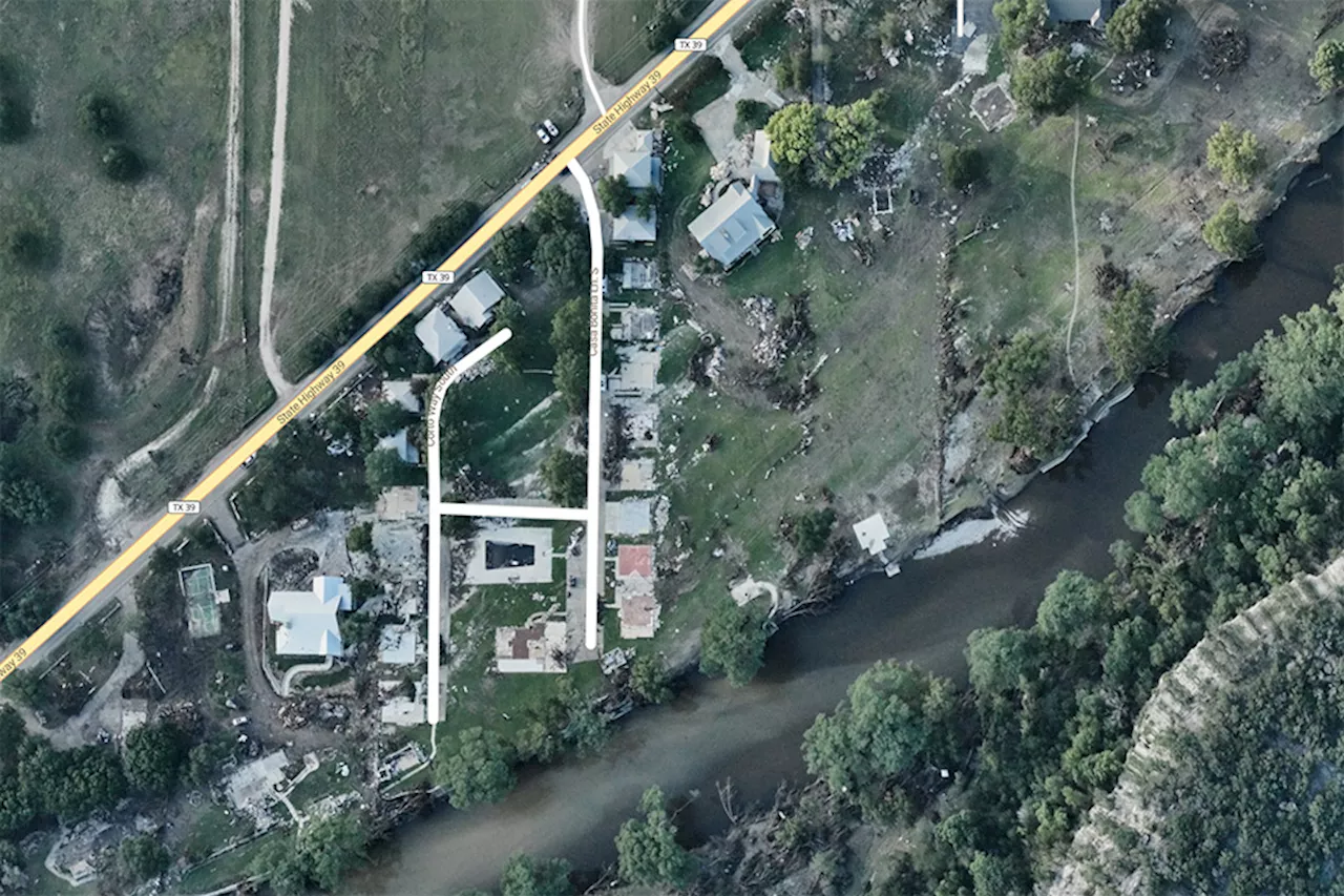 Texas Hill Country flooding: aerial imagery