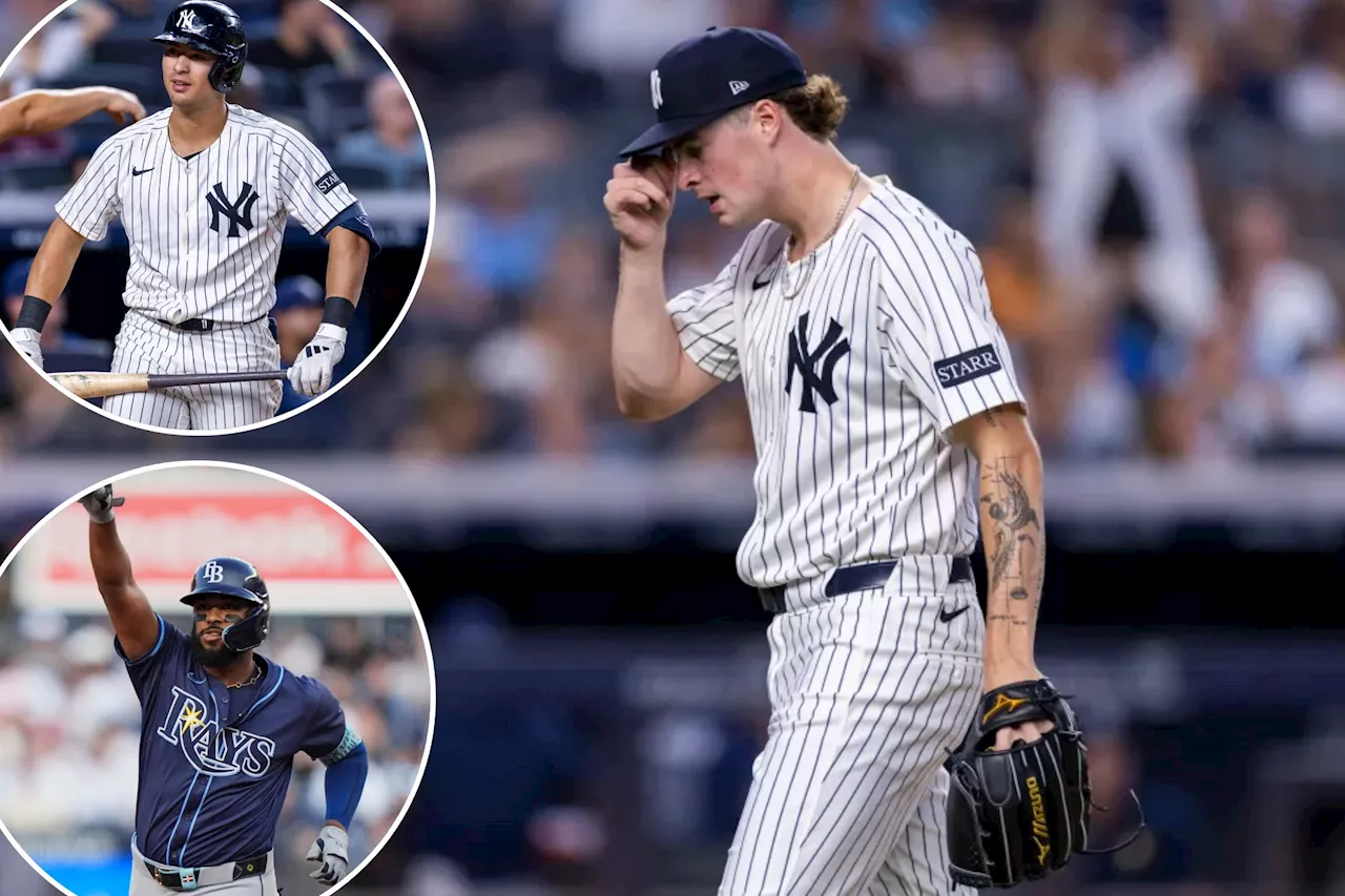 Cam Schlittler's struggles, quiet bats leave Yankees limping into trade deadline with loss to Rays