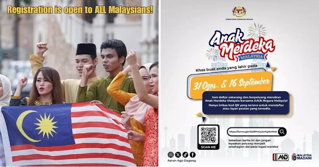 M'sians Born on August 31 or September 16 Can Join This Year's National Day Parade